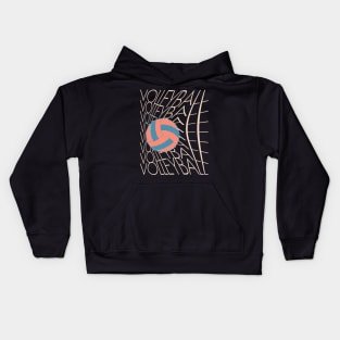 Funny Volleyball Design Kids Hoodie